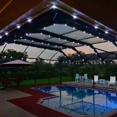Pool enclosure lighting 4