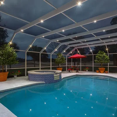 Pool enclosure lighting 5